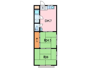 仁川コ－ポＡ棟の物件間取画像